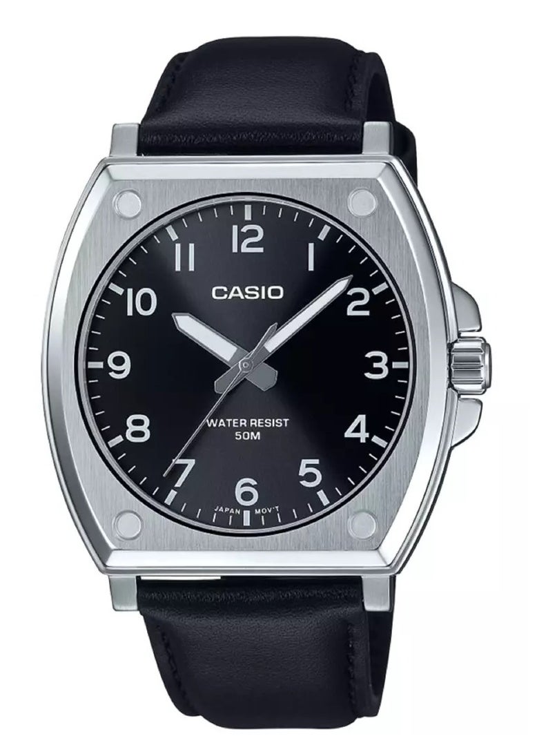CASIO Men's Watch Analog Leather Band - MTP-E730L-1AVDF  - Image 1