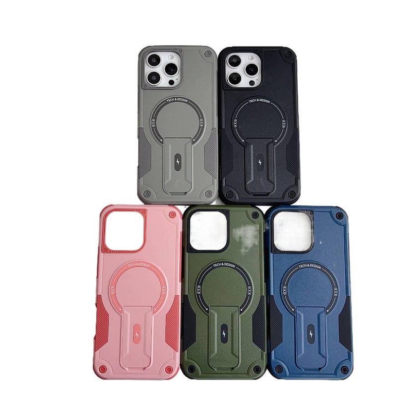 TPU MagSafe Case for iPhone 14 / 14 Plus / 14 Pro / 14 Pro Max with Shockproof and Drop Protection plus Shockproof plus Anti-Fingerprint plus Strong Magnetic in Black - Image 2