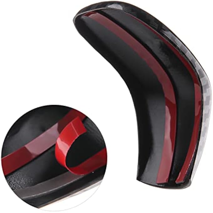 rayihni For Nissan Sentra Altima Accessories 2022 2021 2020 Car Auto Gear Shift Knob Cover Trim Cap Gear Panel Gears Interior Decoration Sticker Sporty  Carbon Fiber Style - Image 5