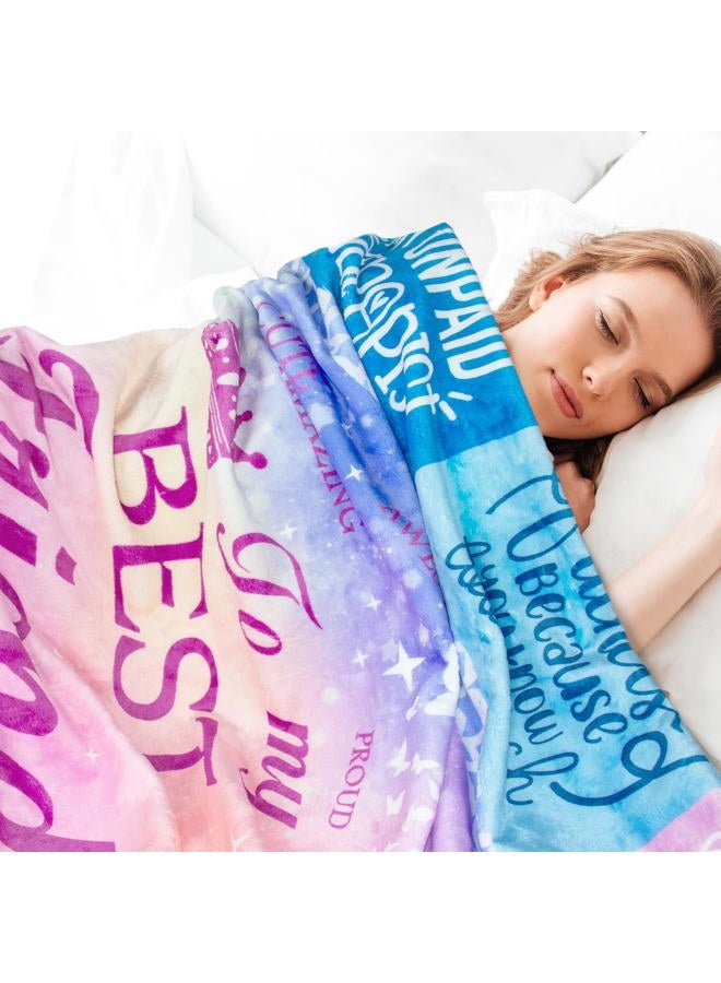 Lviliss Best Friend Blanket for Women, Bestie Gifts, Birthday Gift, Friendship Throw 60"x50" - Image 3