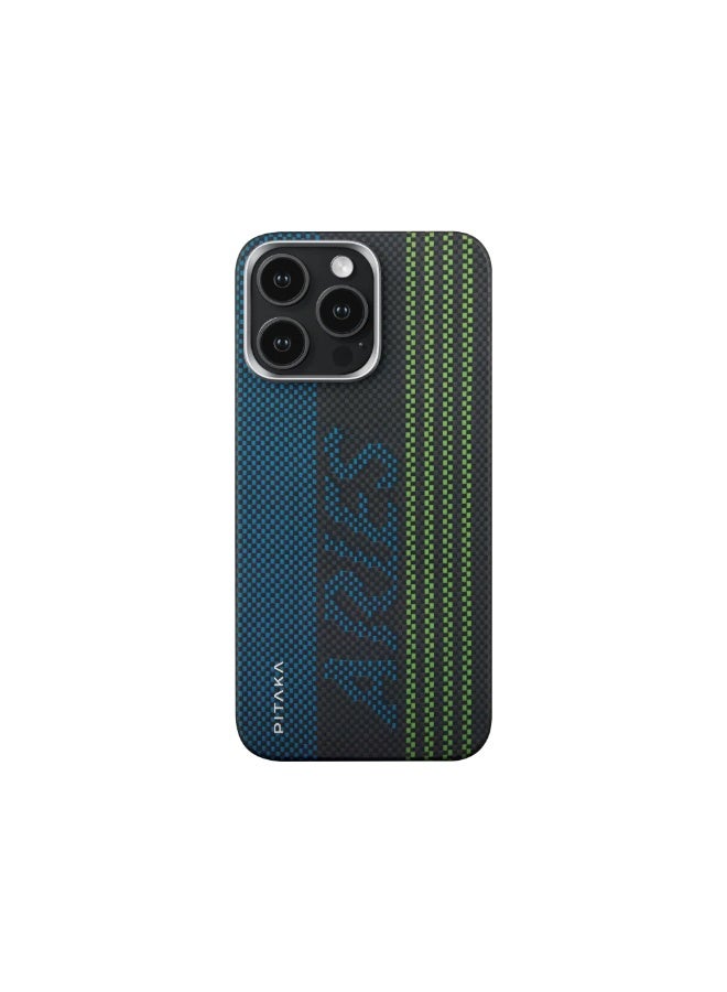 PITAKA iPhone 15 Pro Ultra-Slim Case Credit card (Lumintex™ Edition)