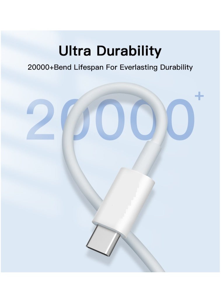 MMG - USB C Cable 100W, USB-C to USB-C Cable  1 meter, USB C Charger Cable for iPhone 15, Mac Book Pro 2020, iPad Pro 2020, Switch, Samsung Galaxy S20 Plus S9 S8 Plus, Pixel, Laptops and lot more - Image 1