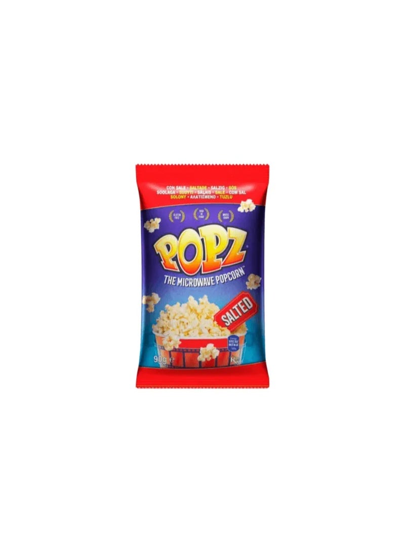 Popz Salted Microwave Popcorn 90g