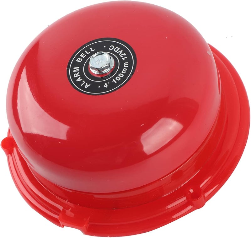 klarako Fire Alarm Bell, 4 Inches 100db Internal Strike Type Fire Alarm Bell, Electric Bell Smoke Detectors, Metal Fire Control for Home Improvement (12V) - Image 5