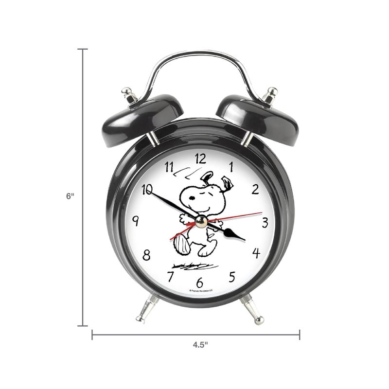 Mark Feldstein & Associates Mark Feldstein, Peanuts The Original Snoopy Wacky Wakers Alarm Clock, 6 Inch - Image 4