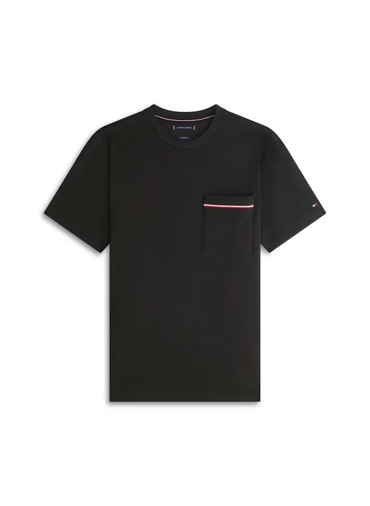 TOMMY HILFIGER  Global Stripe Pocket Pique Jersey T-Shirt for Men | Best Price UAE