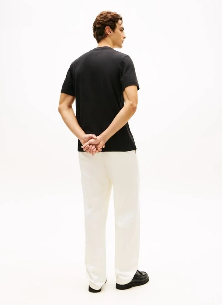TOMMY HILFIGER  Global Stripe Pocket Pique Jersey T-Shirt for Men | Best Price UAE