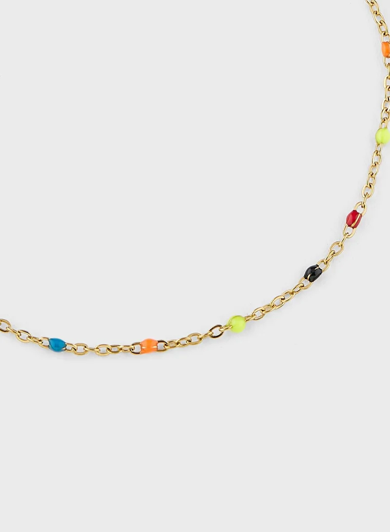 Ginger Beaded Chain Bracelet