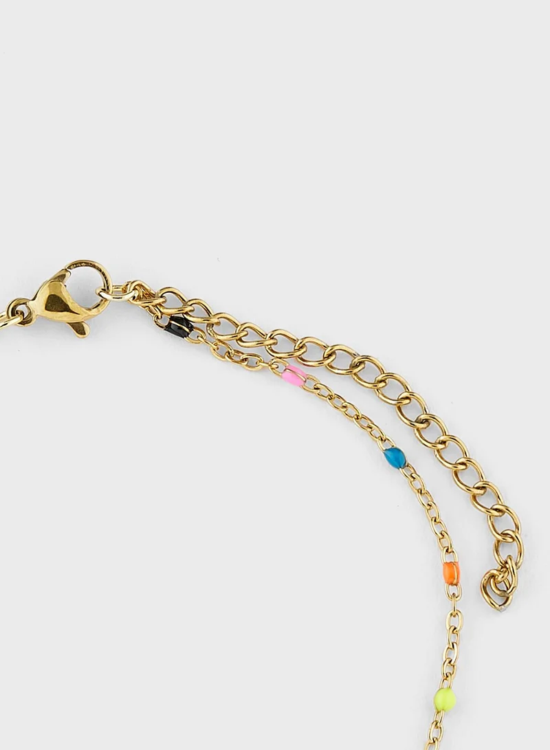 Ginger Beaded Chain Bracelet