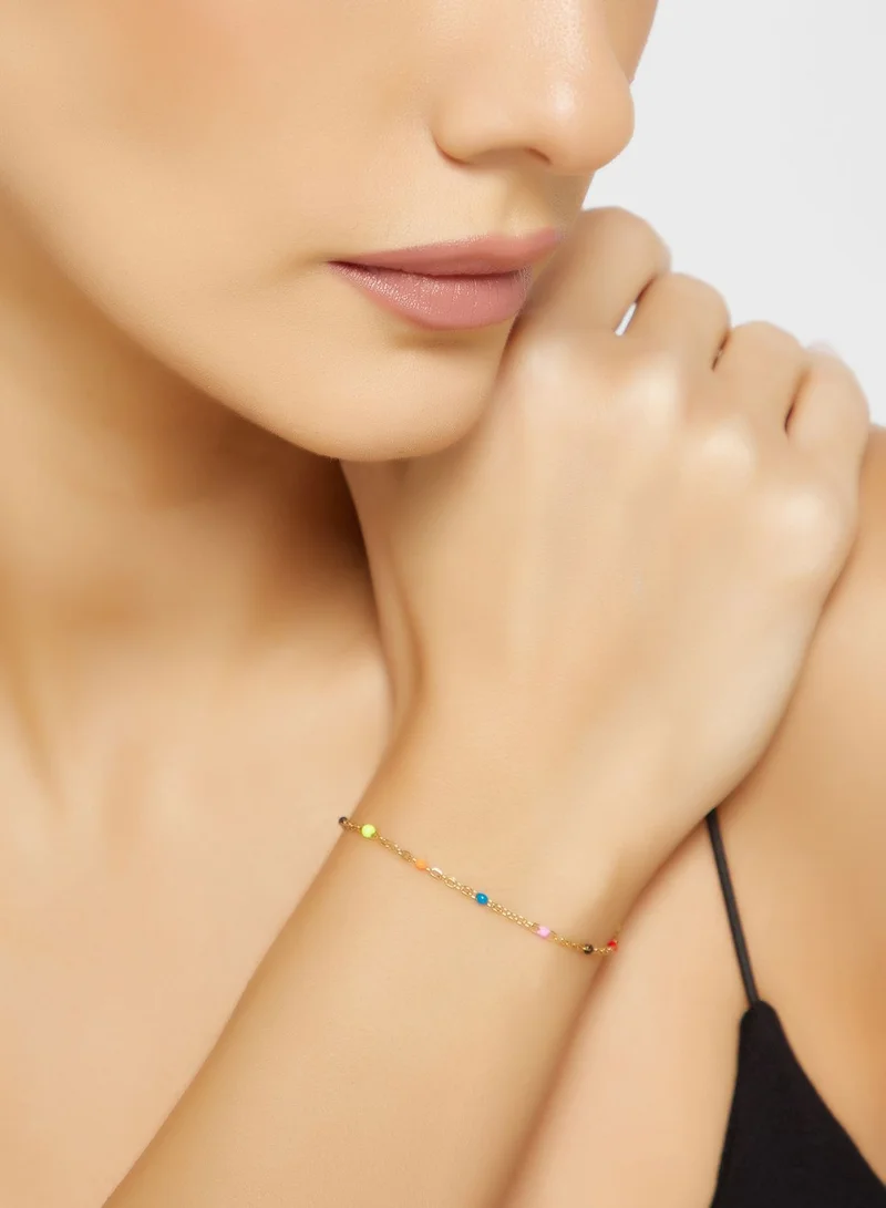 Ginger Beaded Chain Bracelet