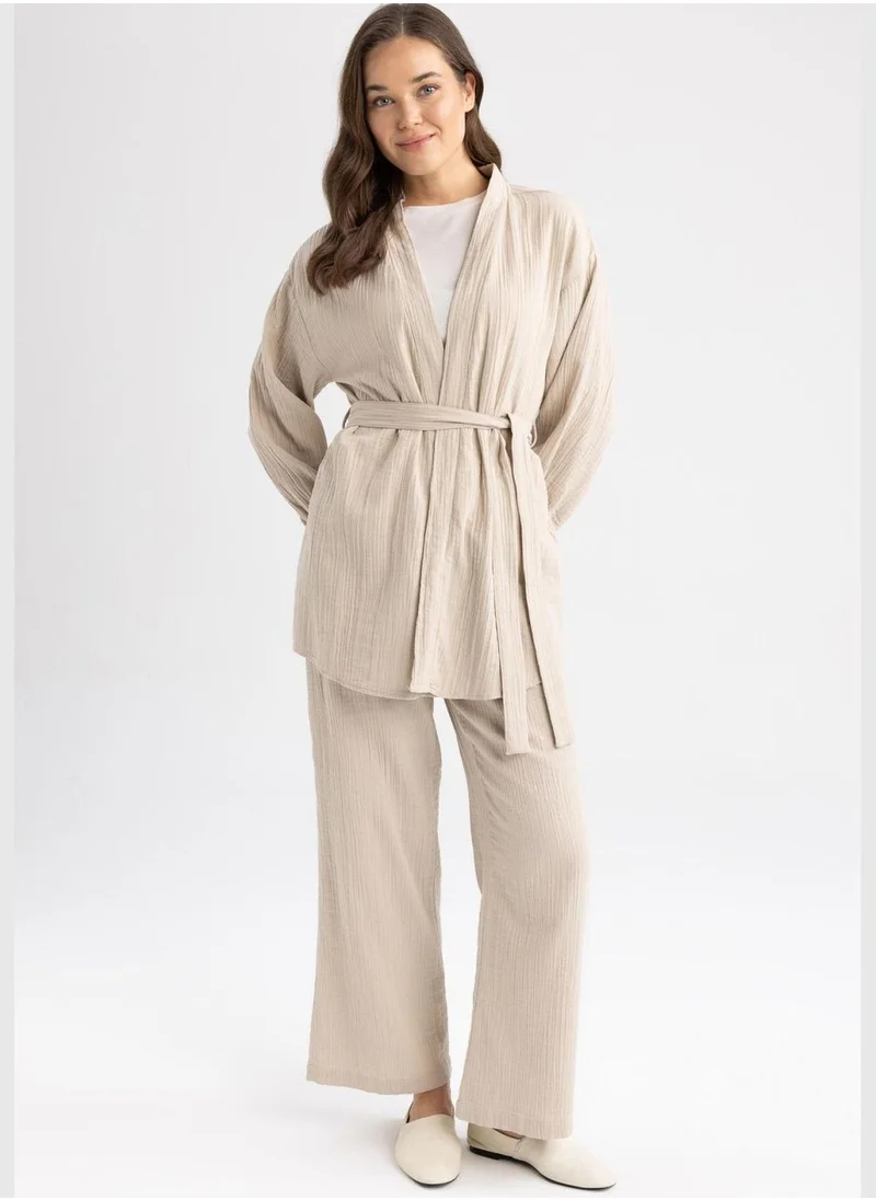 ديفاكتو Woman Wide Leg Woven Trousers