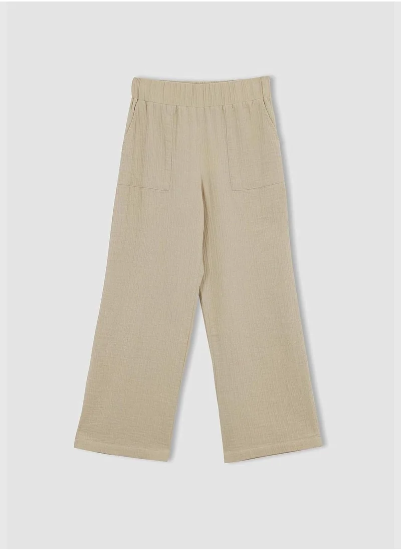 ديفاكتو Woman Wide Leg Woven Trousers