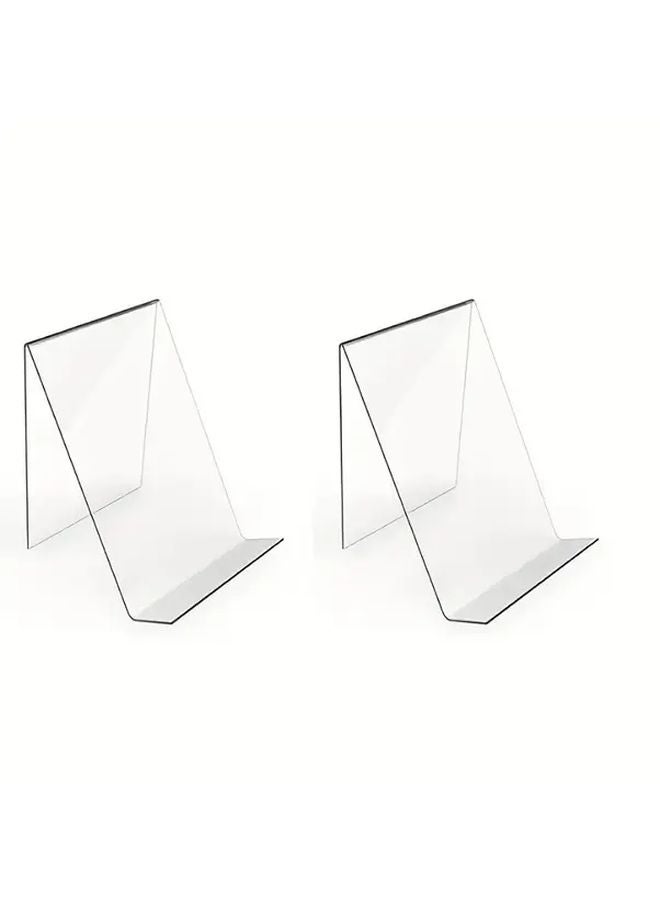 JINSHVEG Vintage Acrylic Book Stand Display Holders 6pcs Adjustable Comic Easel - Image 5