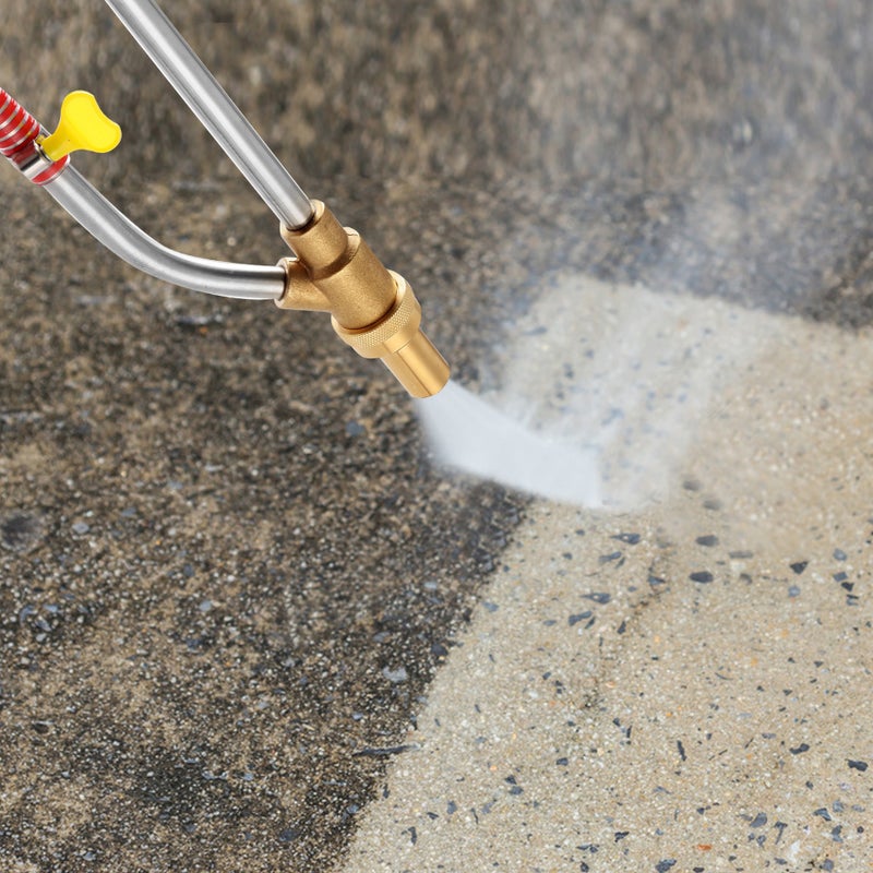 Cross-border wholesale high-pressure cleaning machine spray gun industrial grade derusting sandblasting gun ceramic core brass sandblasting gun set(1/4 quick insert sandblasting gun suit) - Image 5