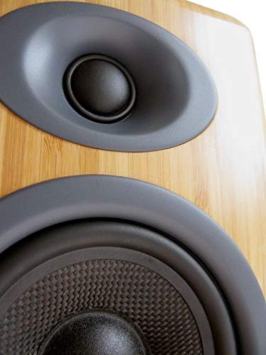 Audioengine P4 Passive Bookshelf Speakers - Compact Speakers and Home Music System | 2-Way Powered Speakers (Bamboo) - Image 4