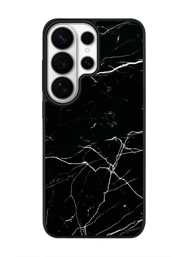 For Samsung Galaxy S26 Ultra Case, [Compatible with MagSafe] Slim Magnetic cover Phone Case - Marble Print Black