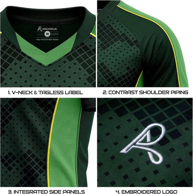 Arcarius Men's Invictus SOL Athletic Sports Jersey - Cooling, Breathable, Comfort - Image 5