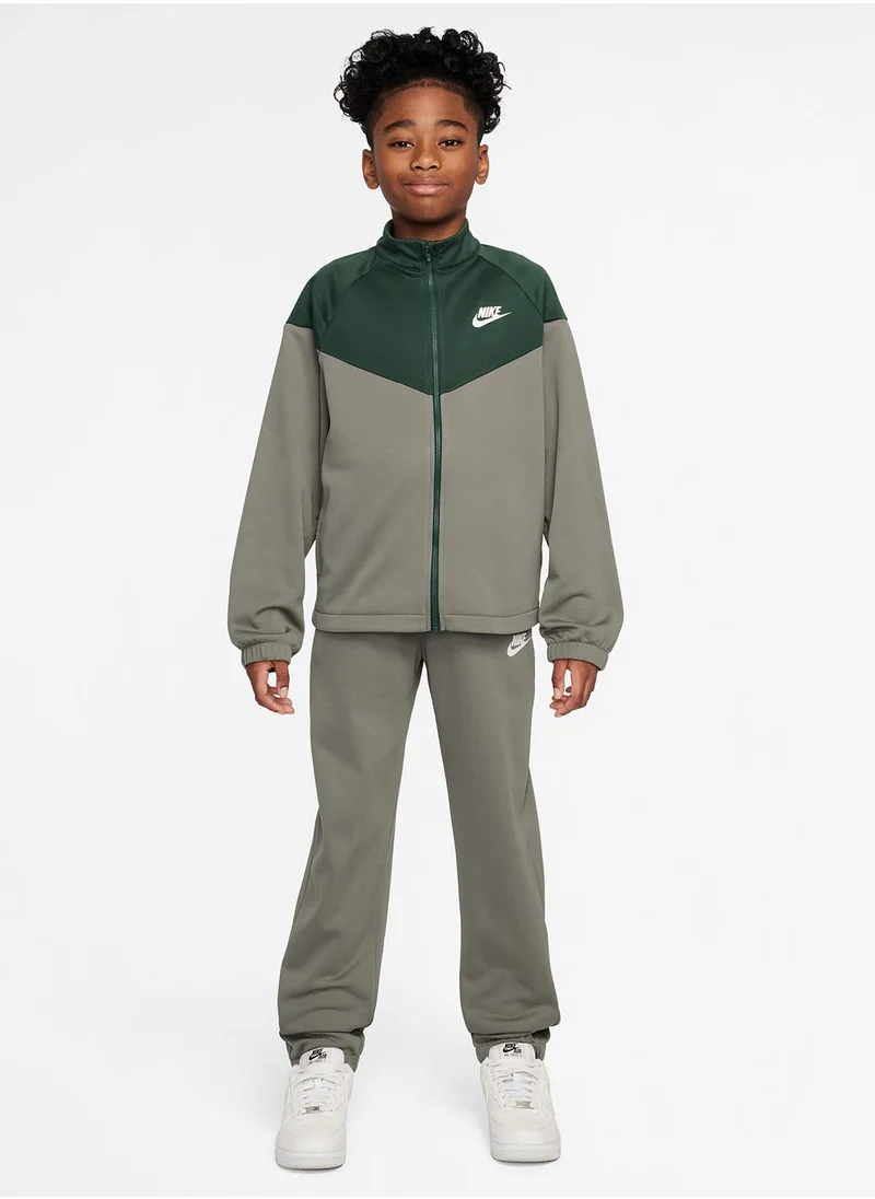 نايكي Kids Dri-Fit Poly Knit Full-Zip Track Suit