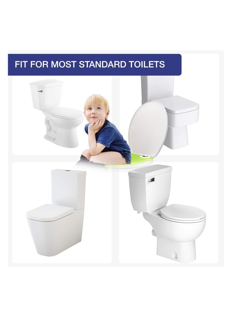 Dubkart Portable Folding Large Non Slip Silionce Pads Potty Training Seat for Kids Boys & Girls, Toddlers Toilet Seat, Recyclable Potty Seat Cover for Travel - Image 4