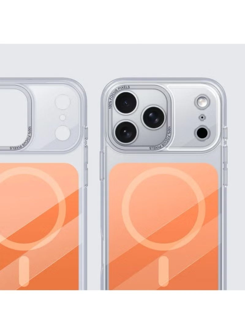 هوت توبيك 【غلاف مغناطيسي شفاف مضاد للاصفرار】غلاف Apple iPhone 17 Pro Max، واقي رفيع مضاد للسقوط متوافق مع الشحن اللاسلكي المغناطيسي - Image 4