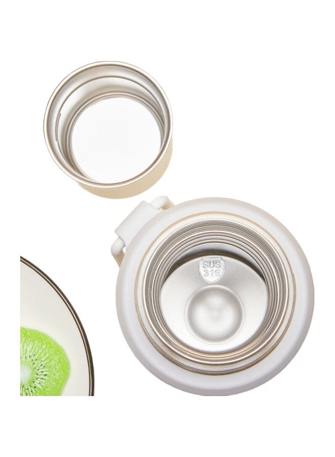 Snoopy Insulated Mug, 316 Stainless Steel, Large Capacity Water Bottle, Student Thermos, Portable Cup For Men And Women, Car-Friendly, 600Ml, White - Image 1