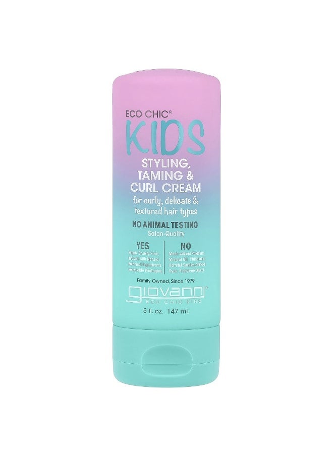 Giovanni Giovanni, Eco Chic® Kids, Styling, Taming & Curl Cream, 5 fl oz (147 ml)  - Image 1