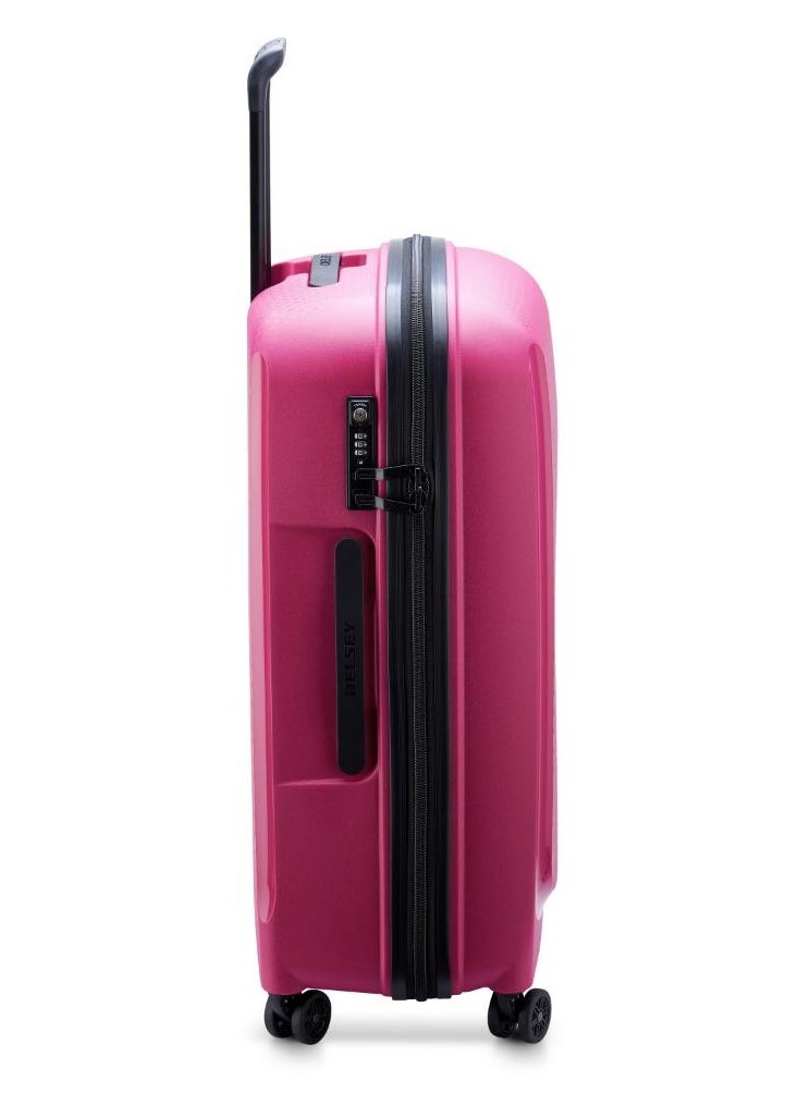 ديلسي _باريس Belmont Plus Non Expandable 71cm Check-In Luggage 4 Double Wheel Trolley Raspberry  - Image 4