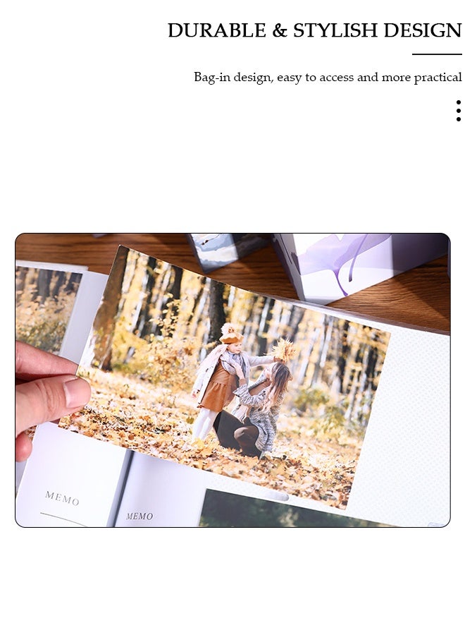 DUNISO Photo Album 4x6 inch, 200 Pockets Picture Book, Dustproof Photo Album For  Baby Boys Girls Travel Wedding Family Holiday Anniversary - Image 3