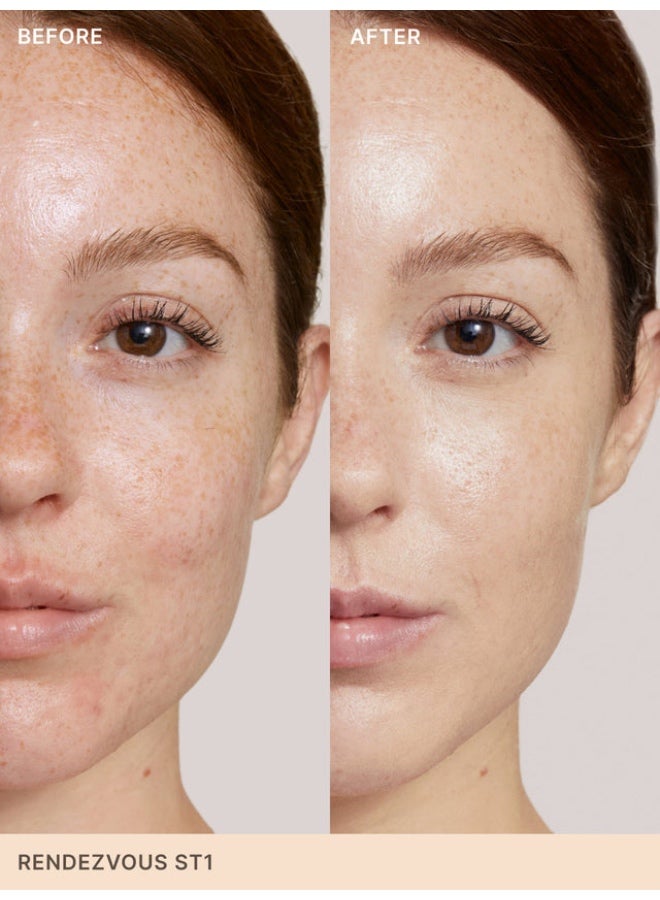 إيليا كريم أساس سيروم سكين تينت للعناية بالبشرة بمعامل حماية Rendezvous ST1- SPF40 - Image 4