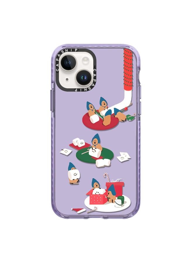 اس-توب جراب لهاتف iPhone 15 بنمط توضيحي بسيط وغطاء كامل للهاتف - Image 1