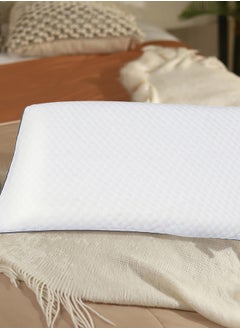 Status Contract Orthopedic Memory Foam Bed Pillow for Sleeping, Neck Pain Relief | Soft Yet Supportive| Suitable for Side & Back Sleepers | Inner Cover Only (Memory Foam Flat, Standard (2 Pc)), 40 X 60 X 10 Cm  - Image 2