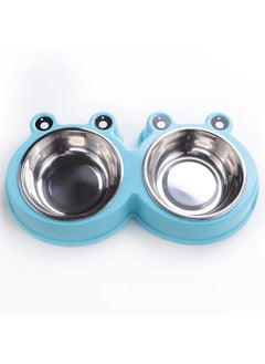 Dog Food Bowl|Stainless Steel,Pvc Material Dog Bowls|Non Slip,Durable,Sturdy,Non Toxic|Perfect Dog Accessories For Indoor & Outdoor Use|A1009B|Blue - pzsku/Z23760E6B5ECD379F6DD7Z/45/_/1728312186/f04ba316-8903-4d4b-a82d-3901574374ae