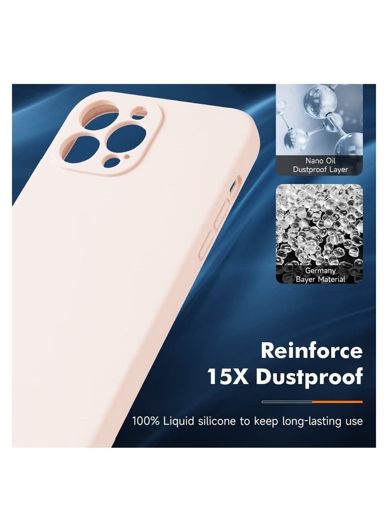 Raxoom Silicone Magnetic Case for iPhone 12 Pro Max with 2 Pack Tempered Glass Screen Protector Magsafe Case - Image 2