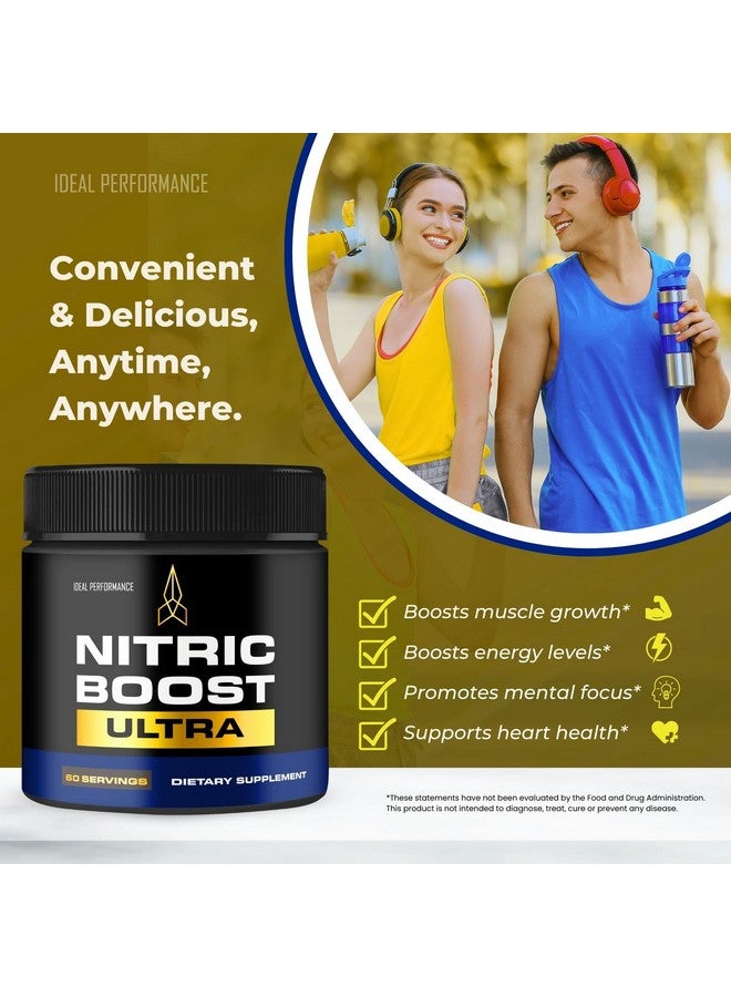 IDEAL PERFORMANCE Nitric Boost Ultra Purple Powder, Nitric Boost Ultra for Men Official Formula to Support Energy Levels - Maximum Strength, Nitric Booster Ultra BCAA, NitricBoost Ultra Powder Support Reviews (3 Pack) - Image 5