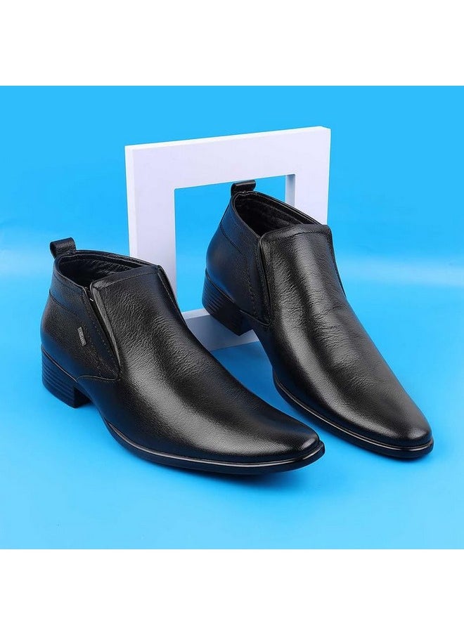 Metro - Metro Mens Leather Black Boots (Size (6 UK (40 EU)) - Image 1