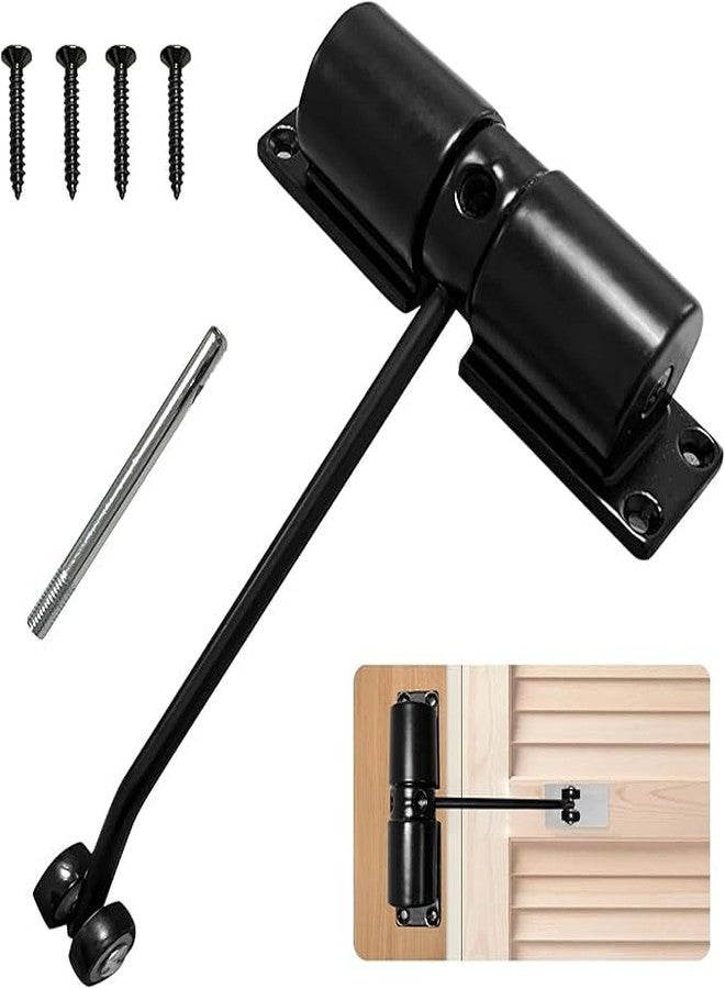 Calyrex Automatic Door Closer Safety Spring Door Closers Adjustable Closing Door Hinge Convert Hinged Doors to Self-Closing Automatic Stopper Fire Rated - Pack of 1 - Image 1