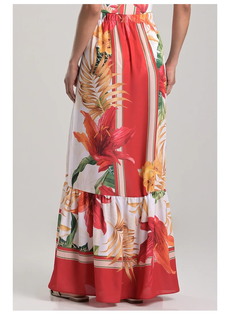 Carmen Steffens  Beach Cover-Up with Ring Detail and Print for Women | Best Price UAE