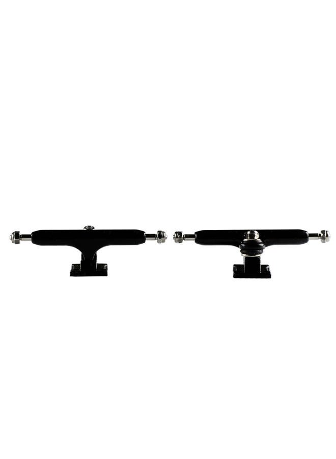 NOAHWOOD Fingerboards Parts Professional Prince II Trucks (34mm) + Update Self-Locking Nuts (Black) - Image 1