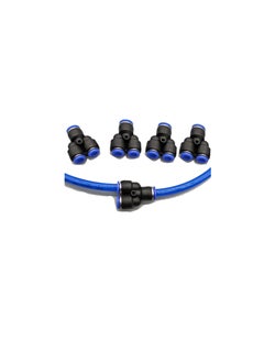 PU Pipe Fittings Polyurethane Pneumatic Pipe Push in to Connect Fittings Y Connector Pack of 5 10mm