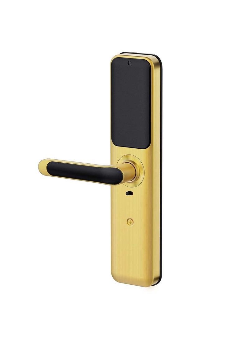 areb Areb SMART LOCK WIFI GOLD 85 * 50 – 5 Unlocking Methods, Fingerprint, PIN Code, App Control, Key Card, Emergency Key, Auto-Lock, Anti-Theft Security for Home & Office  - Image 1