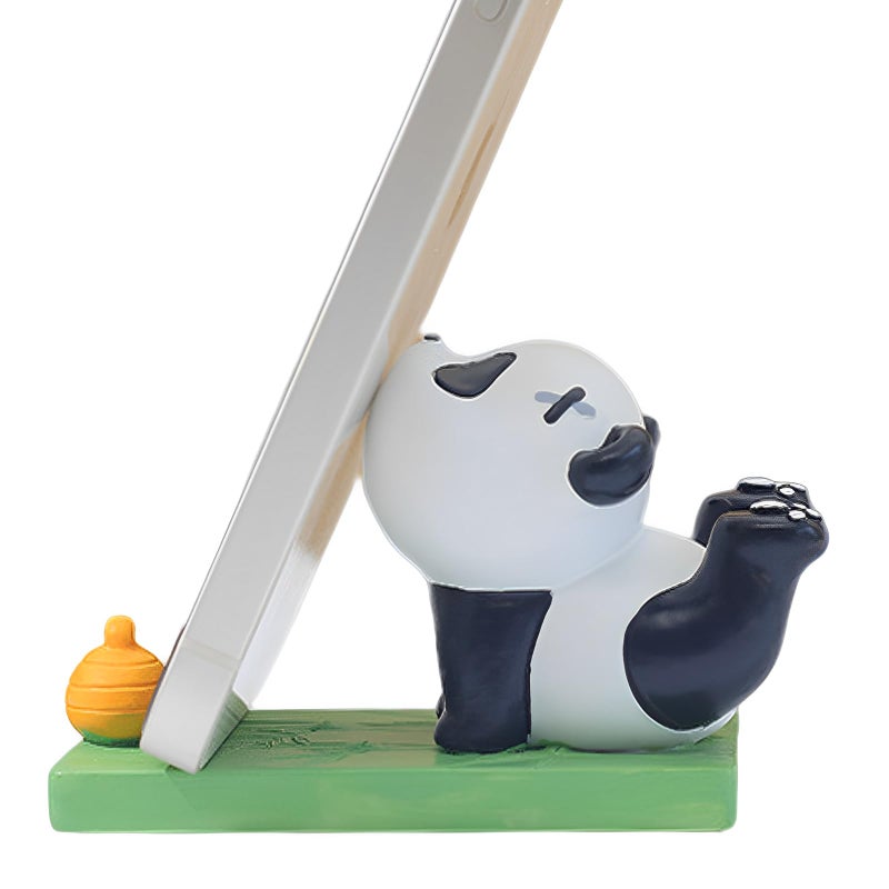 Picvelno Cute Yoga Panda Cell Phone Stand for Desk,Adorable Bear Smartphone Phone Holder for Desk,Unique iPhone Stand Holder,Lovely Animal Mobile Phone Accessor for Samsung,Huawei,Xiaomi,Kawaii Home Room Decor - Image 1