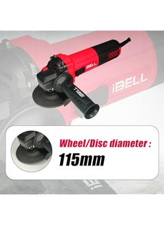 iBELL Angle Grinder Ag15 85 1100W Heavy Duty Copper Armature Disc Dia 115Mm 11000 Rpm With Grinding Wheel And Guard  - Image 4