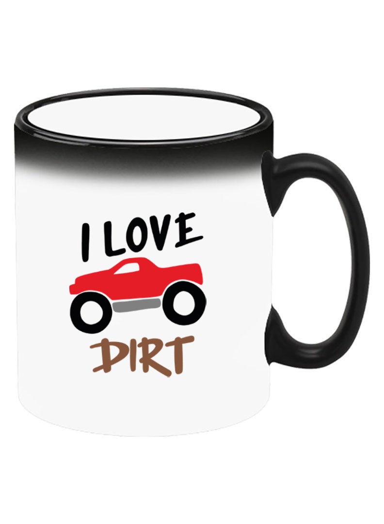 Theodor Color Changing Heat Sensitive Ceramic Mug, Image Revealed When HOT Liquid is Added! I love dirt - Image 2