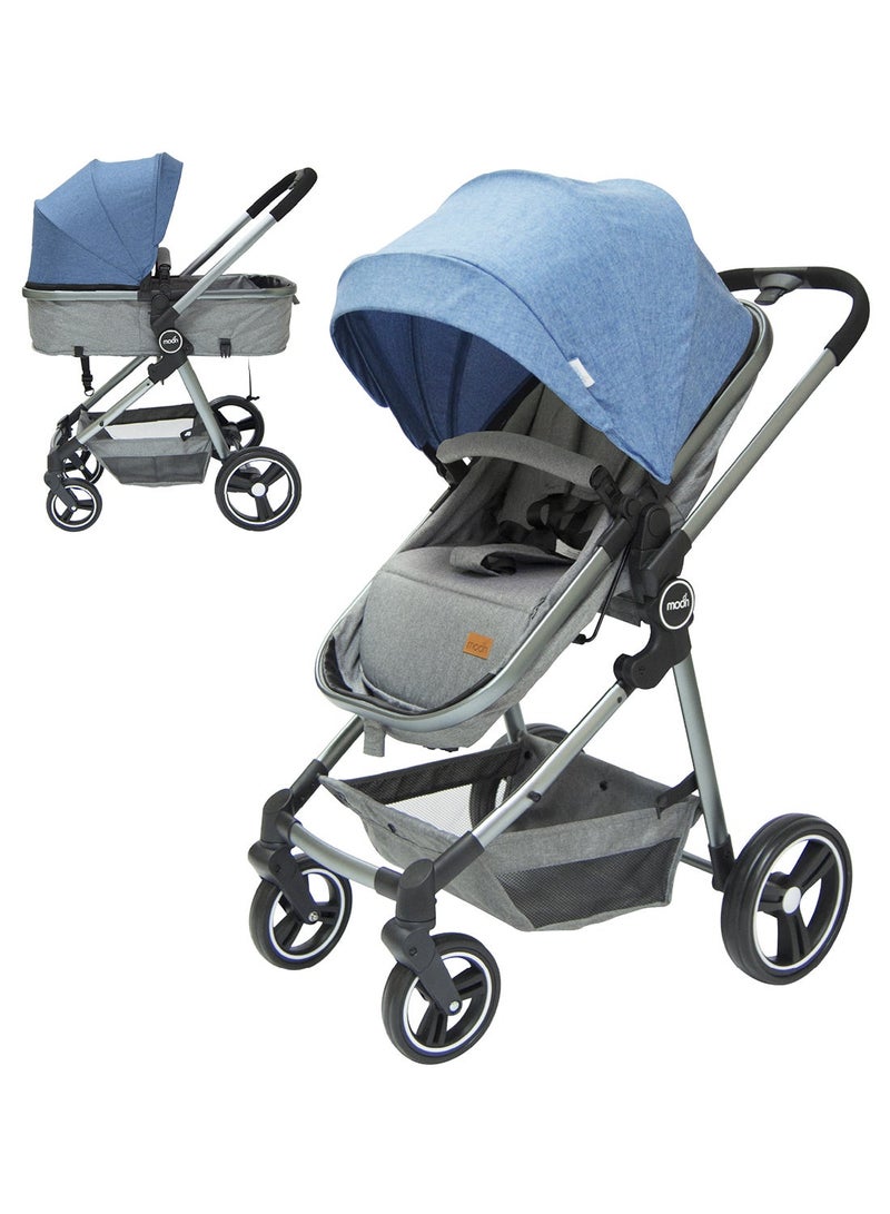 Moon Pro - 2 in 1 Stroller - Blue ,MOON DENISE Diaper Backpack - Image 3