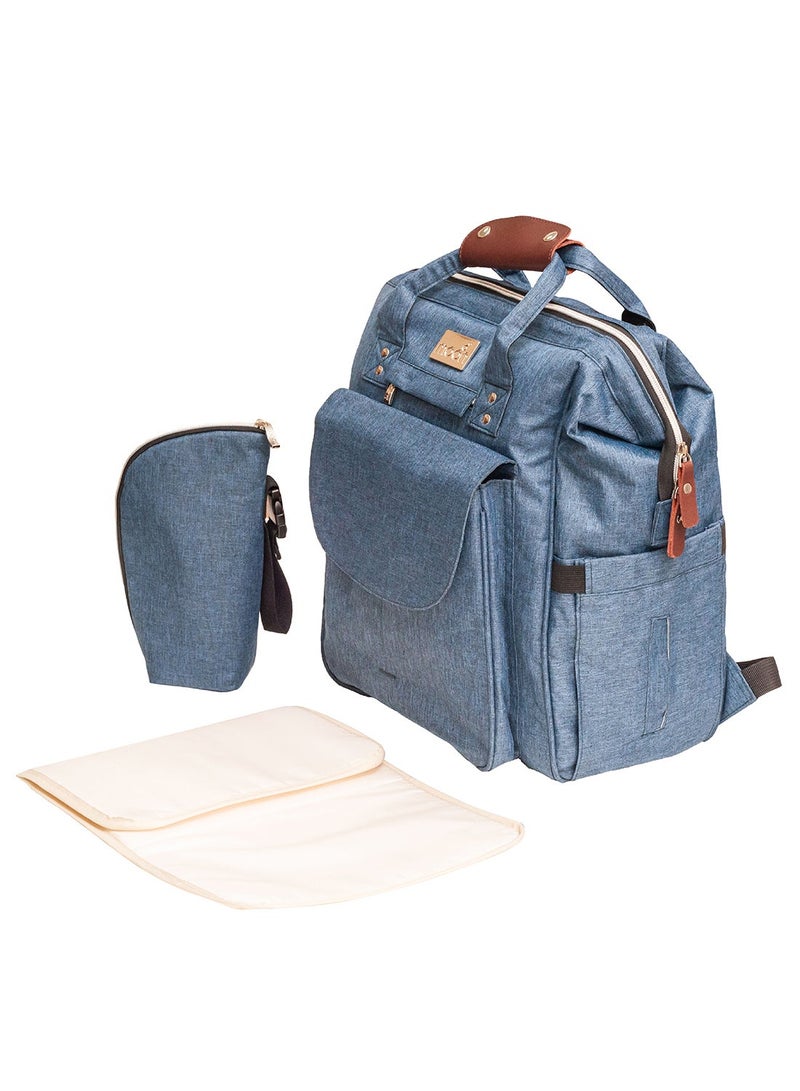 Moon Pro - 2 in 1 Stroller - Blue ,MOON DENISE Diaper Backpack - Image 2
