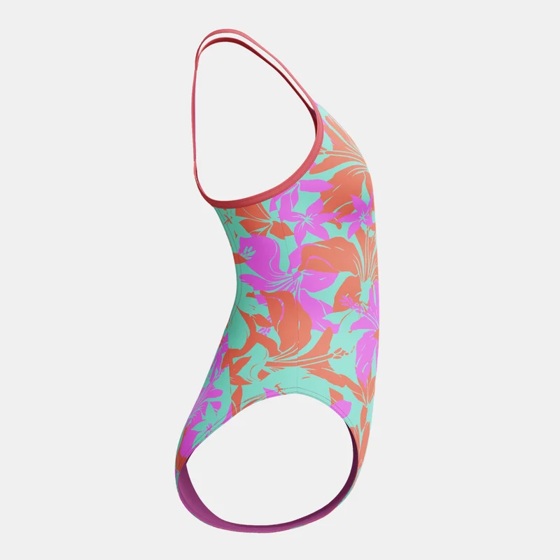 speedo Kids' Allover Print Lane One-Piece Swimsuit