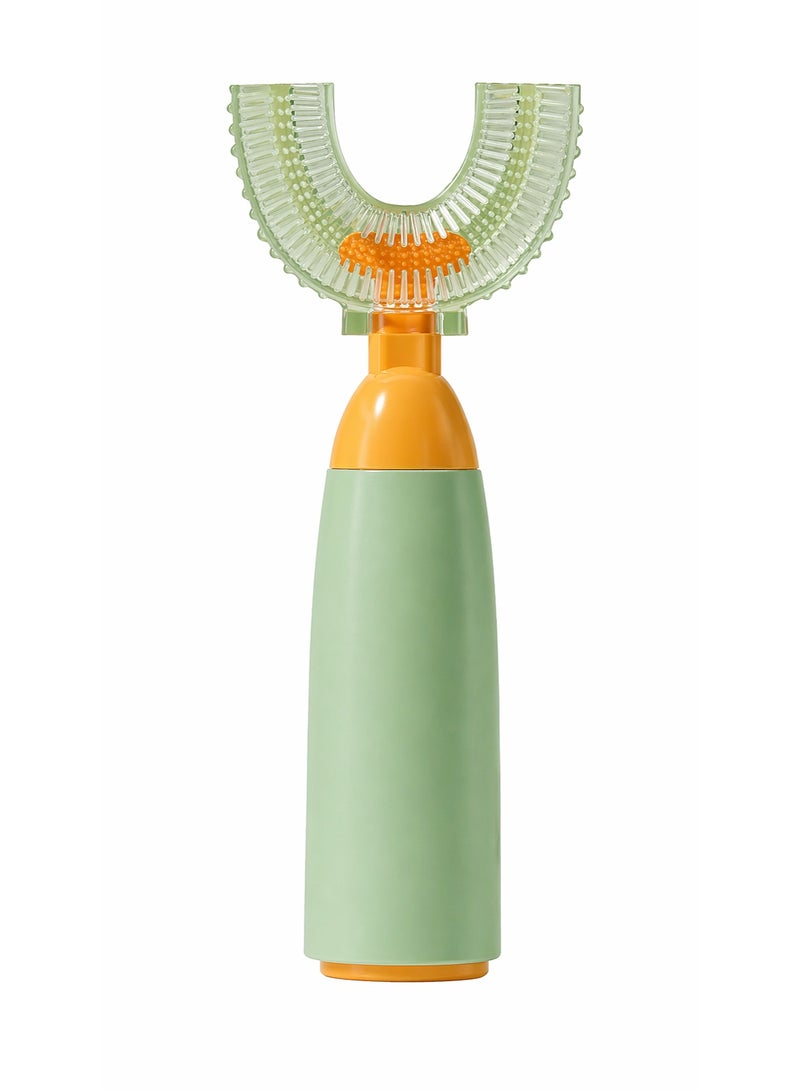 URGAID U-Shaped Silicone Toothbrush for Kids (2–6 Years) | 360° Automatic Oral Cleaner | Soft BPA-Free Brush - Image 1