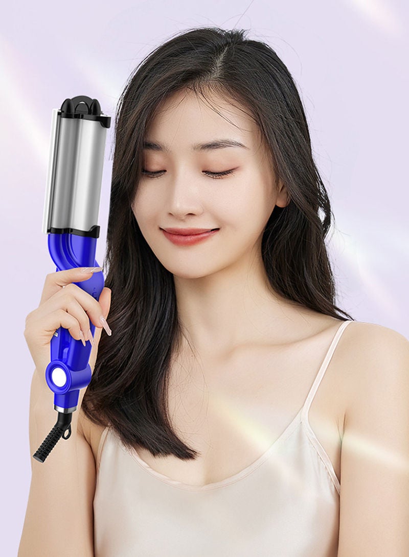 Sharpdo Professional Hair Crimper Curling Iron Wand Hair Waver 3 Barrel Curling Iron Beach Waves Egg Roll Stick Water Ripple Hair Curler 28mm - Image 2