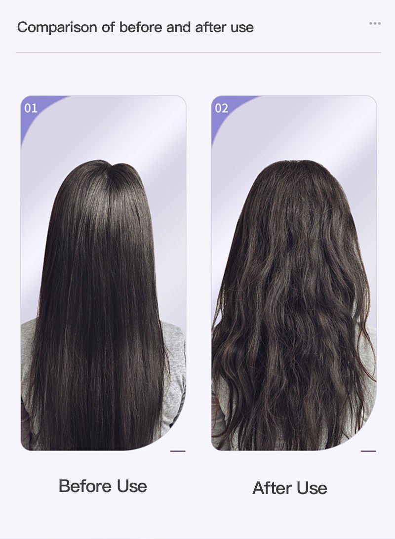 Sharpdo Professional Hair Crimper Curling Iron Wand Hair Waver 3 Barrel Curling Iron Beach Waves Egg Roll Stick Water Ripple Hair Curler 28mm - Image 4