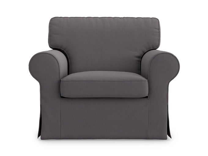 EKTORP ARMCHAIR 5 COLOR COTTON COVER FOR THE IKEA EKTORP CHAIR SLIPCOVER REPLACEMENT COTTONDARK GREYNOT FIT FOR UPPLAND SERIES SOFA
